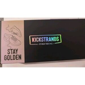 KICKSTRANDS Shoelaces Glitter Stay Gold Aglets By Wear Your‎ Sole NIB